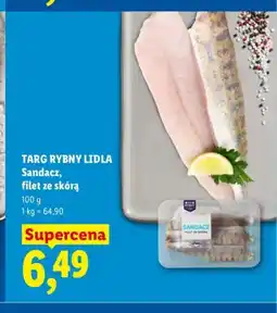 Lidl Sandacz filet ze skórą Targ Rybny Lidla oferta
