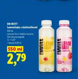 Lidl Lemoniada z elektrolitami Dr Witt cytryna-liczi oferta
