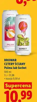 Lidl Piwo Cztery Ściany Sorbet oferta