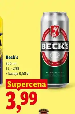 Lidl Piwo Beck's oferta