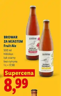 Lidl Piwo Browar Za Miastem Fruit Ale hibiskus oferta