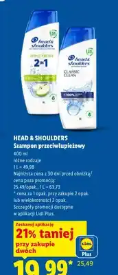 Lidl Szampon przeciwłupieżowy Head & Shoulders Apple Fresh oferta