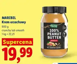 Lidl Krem orzechowy crunchy Maribel oferta