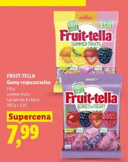 Lidl Gumy rozpuszczalne Fruit-tella Berries & Cherry oferta