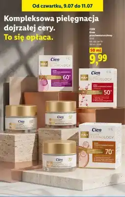 Lidl Krem przeciwzmarszczkowy Cien HA+ Technology 50+ oferta