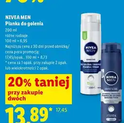 Lidl Pianka do golenia Nivea Men Protect & Care oferta