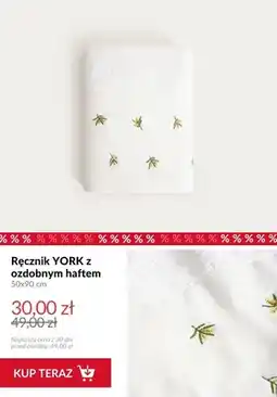 Homla Ręcznik York z ozdobnym haftem 50x90 cm oferta