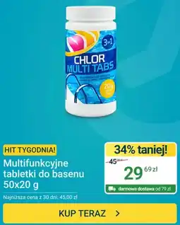 ERLI Multifunkcyjne tabletki do basenu Chlor Multi Tabs 3w1 oferta