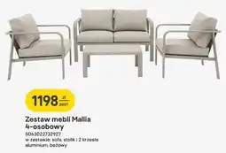 Castorama Zestaw mebli Mallia sofa + stolik + 2 krzesła oferta