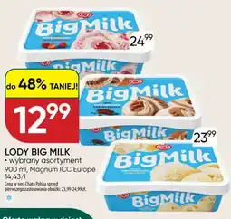 Chata Polska Lody Big Milk smak śmietankowo truskawkowy oferta