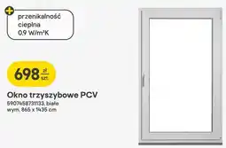 Castorama Okno trzyszybowe PCV oferta