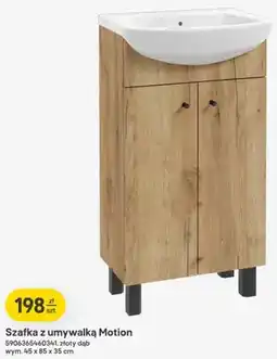 Castorama Szafka z umywalką Motion złoty dąb oferta