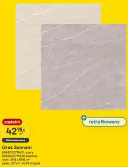 Castorama Gres Sannam rektyfikowany oferta