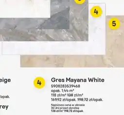 Castorama Gres Mayana White oferta