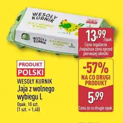 ALDI Jaja z wolnego wybiegu L Wesoły Kurnik oferta