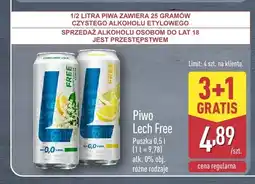 ALDI Piwo bezalkoholowe Lech Free Elderflower Lemon oferta