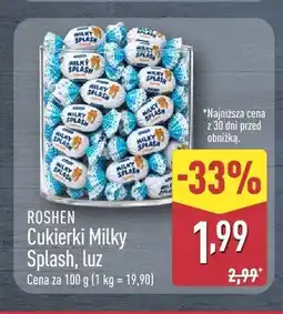 ALDI Cukierki Milky Splash Roshen luz oferta