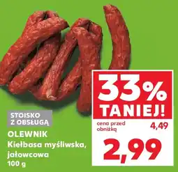 Kaufland Olewnik Kiełbasa myśliwska, jałowcowa oferta