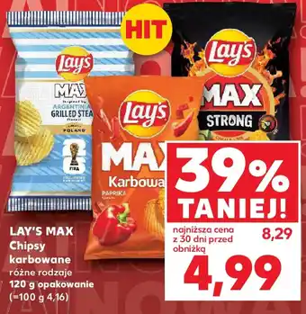 Kaufland LAY'S MAX Chipsy karbowane oferta