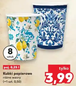 Kaufland Kubki papierowe oferta