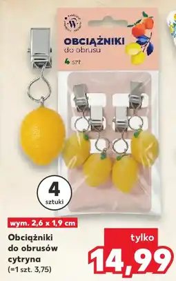 Kaufland Obciążniki do obrusu cytryna oferta