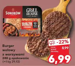 Kaufland Burger wołowy z warzywami oferta