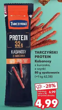 Kaufland Tarczyński Protein Kabanosy z kurczaka oferta