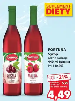 Kaufland Syrop rodzaje FORTUNA oferta