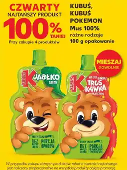 Kaufland Kubuś, kubuś pokemon mus 100% oferta