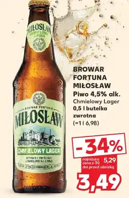 Kaufland Piwo Chmielowy Lager oferta