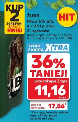 Kaufland Piwo 6% alk. ŽUBR oferta