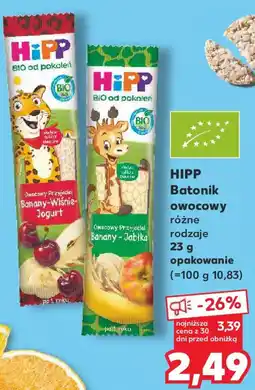 Kaufland HIPP Batonik owocowy oferta