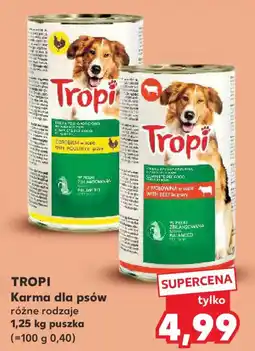 Kaufland Karma dla psów Tropi oferta