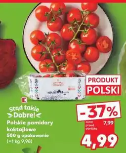 Kaufland Polskie pomidory koktajlowe 500 g opakowanie (=1 kg 9,98) oferta