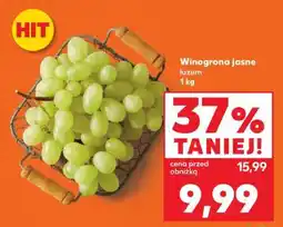 Kaufland Winogrona jasne luzem 1 kg oferta