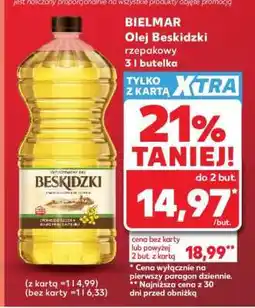 Kaufland BIELMAR Olej Beskidzki rzepakowy 3 l butelka oferta