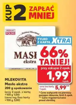 Kaufland MLEKOVITA Masło ekstra oferta