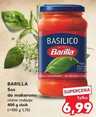 Kaufland BARILLA Sos do makaronu różne rodzaje oferta