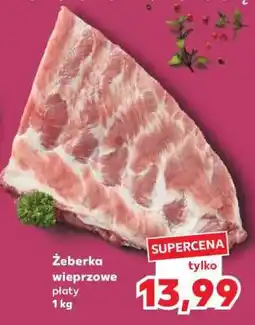 Kaufland Żeberka wieprzowe płaty 1 kg oferta