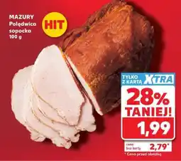 Kaufland MAZURY Polędwica sopocka 100 g oferta