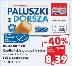 Kaufland ABRAMCZYK Kapitańskie paluszki rybne z dorsza lub łososia oferta