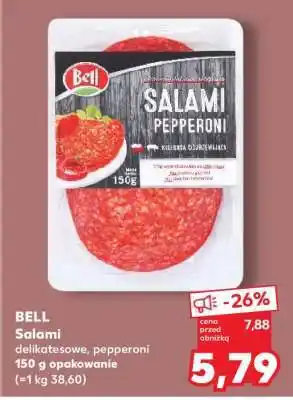 Kaufland BELL Salami delikatesowe, pepperoni 150 g opakowanie oferta