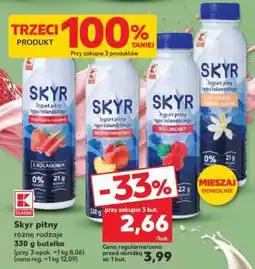 Kaufland Skyr pitny różne rodzaje oferta