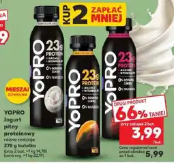 Kaufland YOPRO Jogurt pitny proteinowy różne rodzaje 270 g butelka oferta