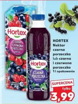 Kaufland HORTEX Nektar czarna porzeczka lub czarna i czerwona porzeczka 1l opakowanie oferta