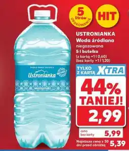 Kaufland USTRONIANKA Woda źródlana niegazowana 5 l butelka oferta
