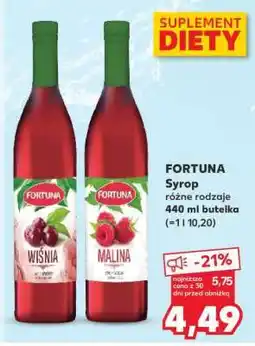 Kaufland FORTUNA Syrop różne rodzaje 440 ml butelka oferta