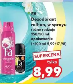 Kaufland FA Dezodorant roll-on, w sprayu oferta