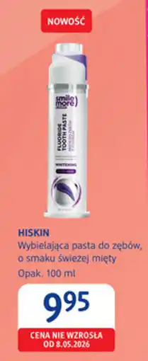 dm drogerie markt HISKIN Wybielająca pasta do zębów, o smaku świeżej mięty oferta