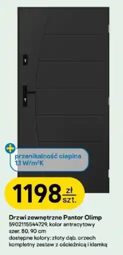 Castorama Drzwi zewnętrzne Pantor Olimp oferta